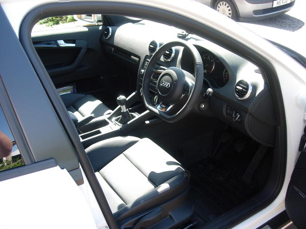 Black edition interior - flat bottomed wheel is great.