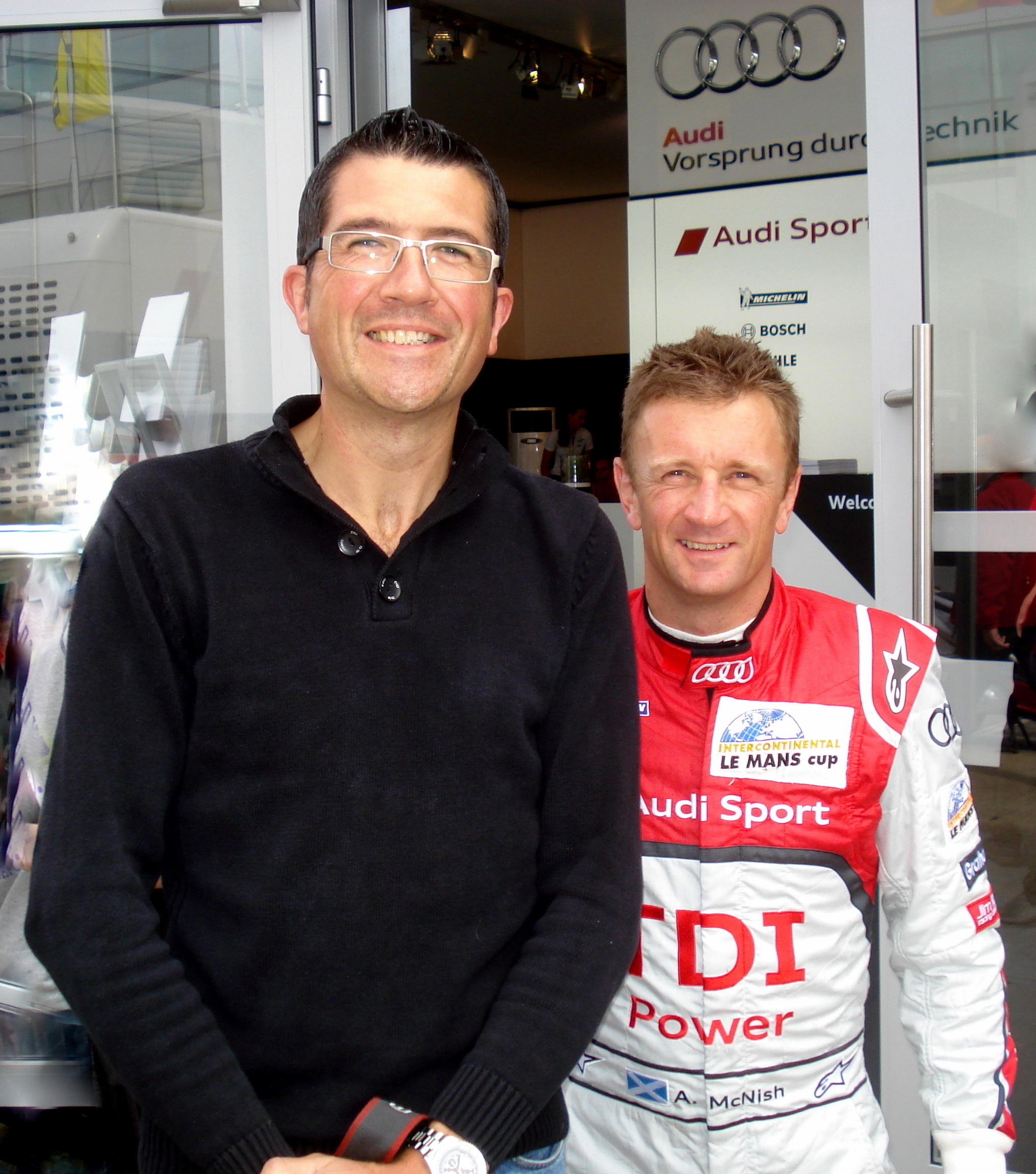 Me and Allan Mc Nish - 6 hour of silverstone 2011